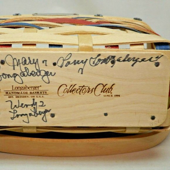 Longaberger 2007 Collectors Club Homestead Gathering Basket Combo Family Signed - Picture 13 of 13